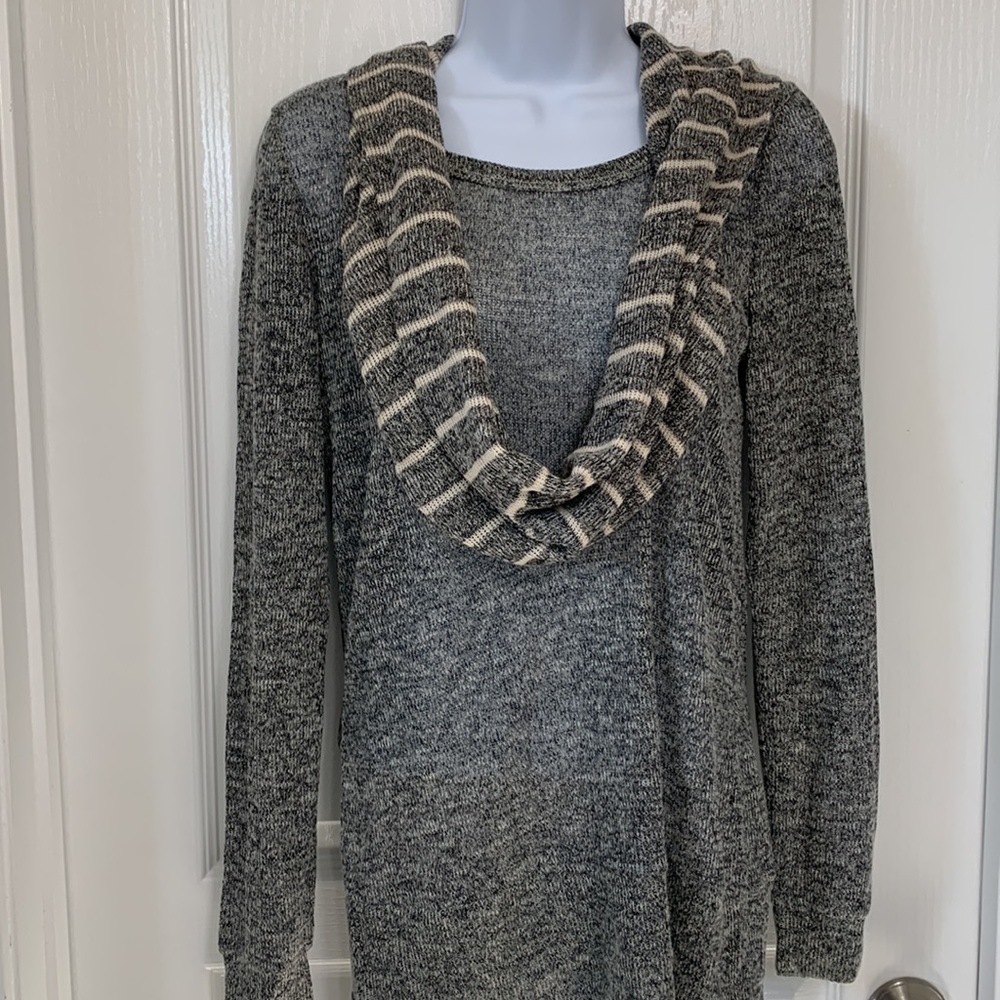 Long sleeved grey sweater with cowl neck by THE LIMITED-NWOT